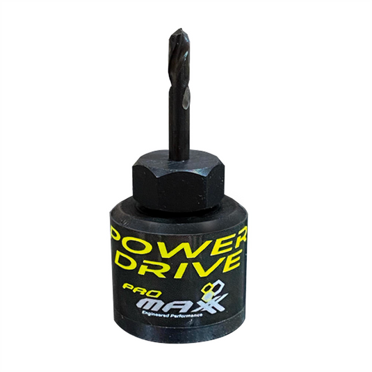 ProMaxx PowerDrive 1/4&rdquo; Ratchet Adapter w Threaded 1/8"" drill bit