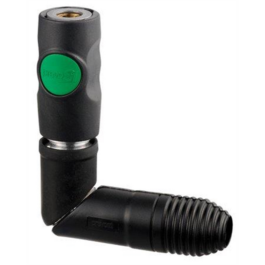 Prevost 1/4 Inch Female NPT PrevoS1 ESI 07 High Flow 3/8 Inch Composite Body Threaded Swivel Coupler for Compressed Air