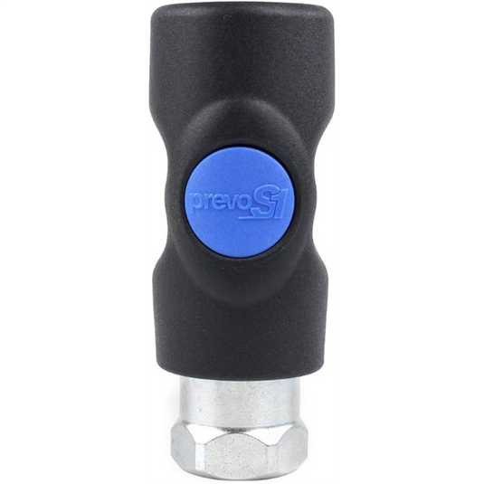 Prevost 3/8 Inch Female NPT PrevoS1 ISI 06 Industrial 1/4 Inch Composite Body Threaded Swivel  Coupler for Compressed Air