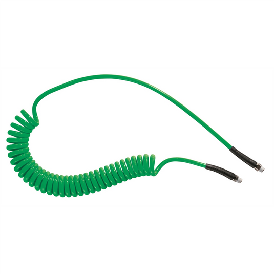 Prevost Green Polyurethane spiral hose assembly; 5/16"" ID