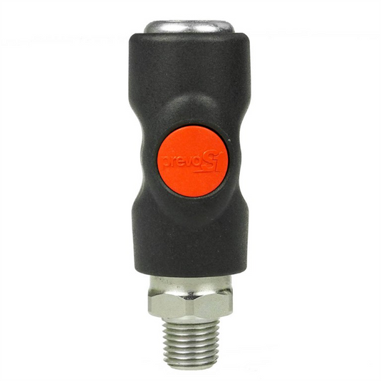 Prevost 1/4 Inch Male NPT PrevoS1 USI 06 Automotive Truflate 1/4 Inch Composite Quick Safety Coupler for Compressed Air