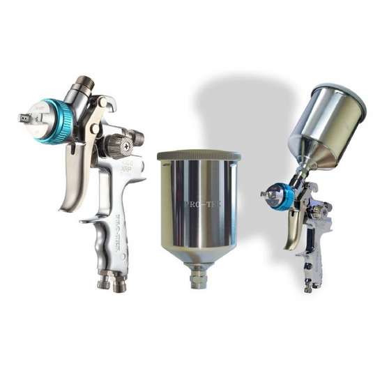 PRO-TEK GRAVITY PAINT GUN 1.4MM WITH ALUMINUM CUP 600ML