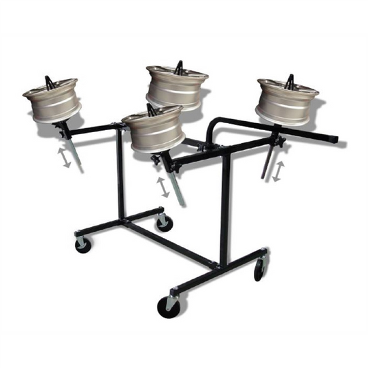 PRO-TEK HEAVY DUTY AJUSTABLE PAINT WHEEL RACK