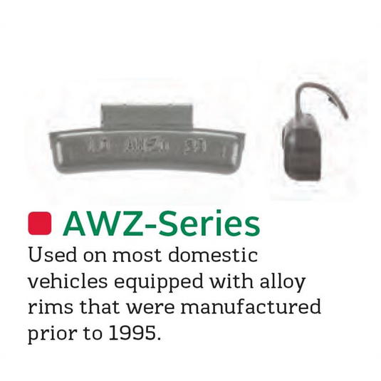 Wegmann Automotive 2.75 oz Zinc Coated Clip-on AWZ Red Series Wheel Weight (Box of 25)