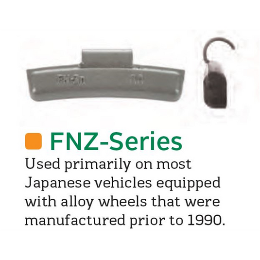 Wegmann Automotive 45 g Zinc Coated Clip-on FNZ Orange Series Wheel Weight (Box of 25)