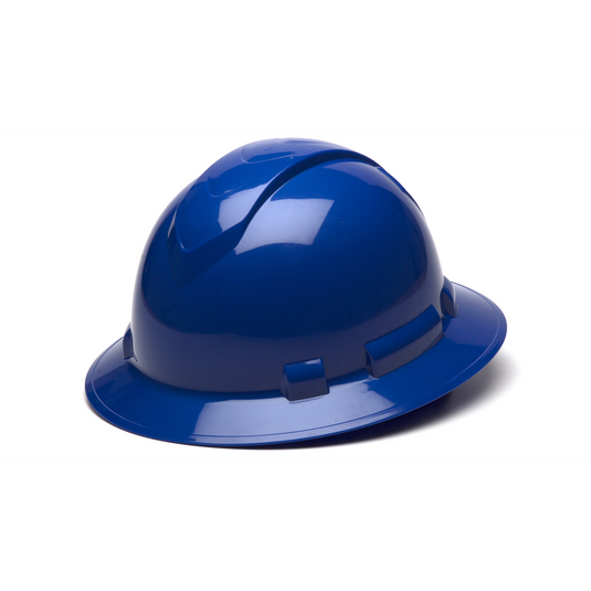 Pyramex Ridgeline Hard Hat - Blue-Ridgeline Cap Style 4 Pt Ratchet Suspension