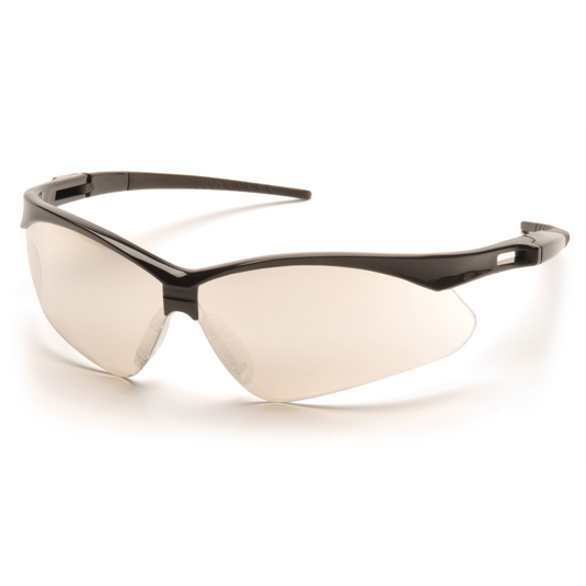 Pyramex Safety - PMXTREME - Black Frame/I/O Mirror Lens with Black Cord  ; Sold 12/BOX