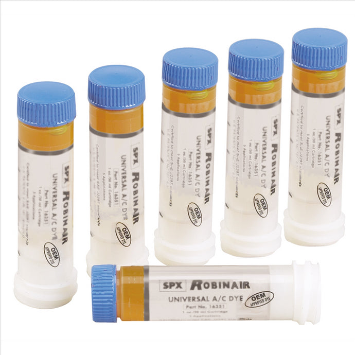 Robinair 6PK 1/4 OZ DYE CARTRIDGE