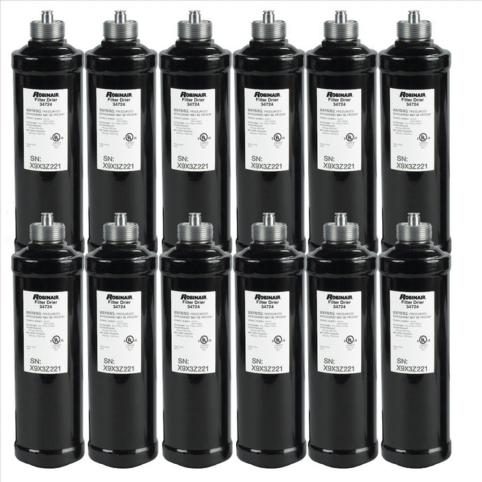 Robinair Recycling Filter-Driers (Spin on Filter) - 12 Pack