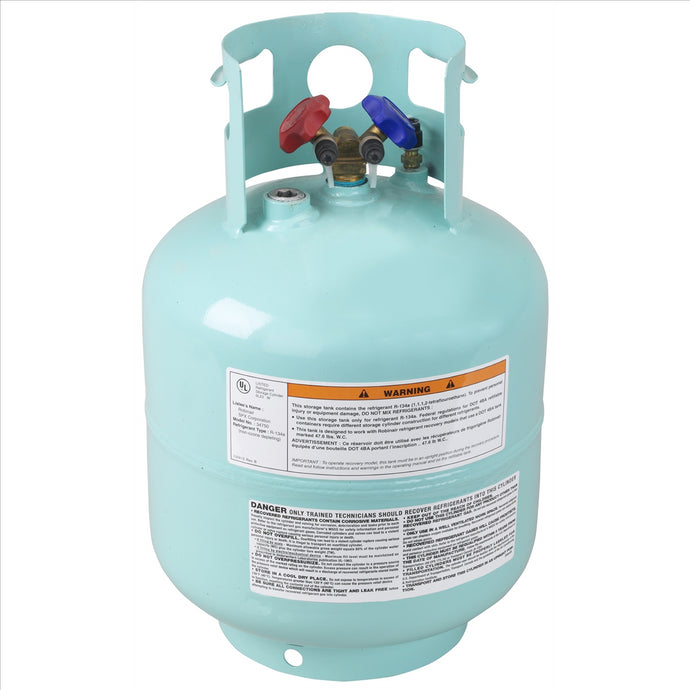 Robinair 50 lb. Refillable Tank; D.O.T. Approved; for R-134a 12134A; 34700; 34100 Series