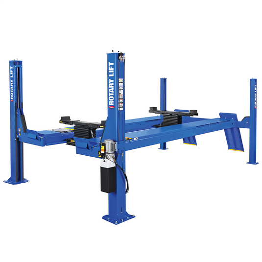 Rotary ARO14 Four Post Lift - Open Front Alignment Rack - 182"" WB