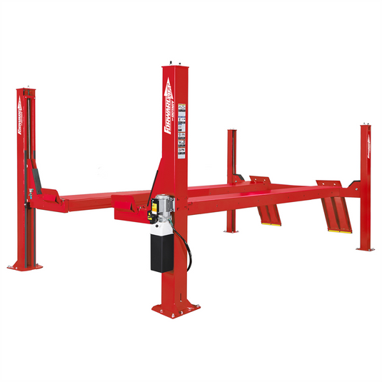 Forward Lift 14K Open Front General Service 215"" Wheelbase; Includes: Pneumatic Locks;  Adjustable Multi Position Leveling Locks. Red In Color