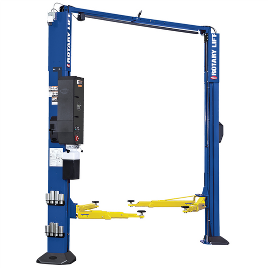 Rotary SPO10 - 2- Stage Low Profile Two-Post Lift; Symmetrical (10;000 LB. Capacity)  75 5/8"" Rise w/ 2' Extension - Shockwave Equipped