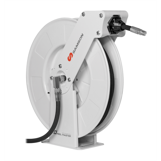 Full Metal; Heavy Duty Double Pedestal Hose Reel