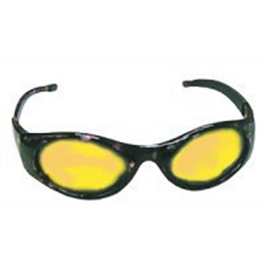 SAS Safety Stingers High Impact Safe Glasses; w/ Tortoise Frames/Yellow Lens