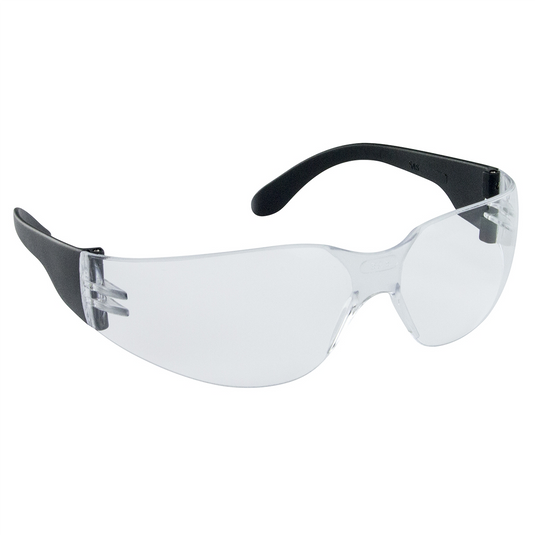 SAS Safety NSX Black Temple High-Impact Poly Clear Lens Safe Glasses