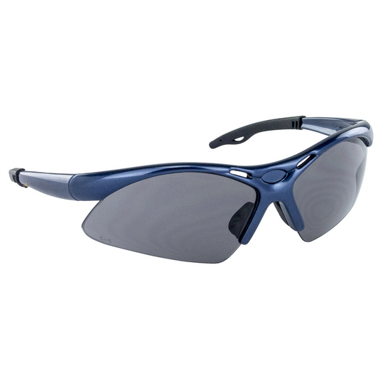 SAS Safety Diamondback Safe Glasses w/ Blue Frame and Shade Lens