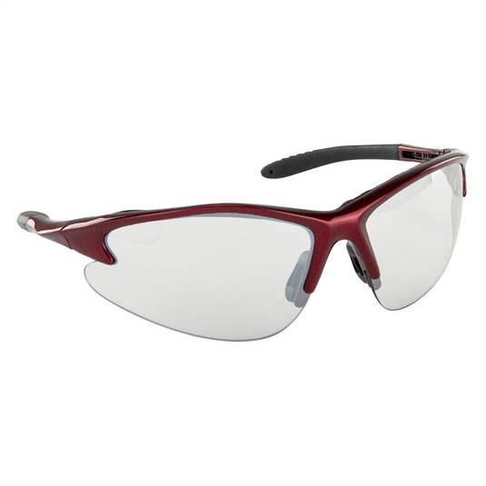 SAS Safety DB2 Safe Glasses w/ Red Frame and Indoor/Outdoor Lens in Polybag