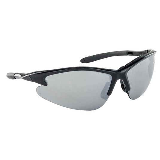 SAS Safety DB2 Safe Glasses w/ Black Frame and Mirror Lens in Polybag