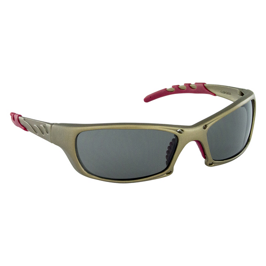 SAS Safety GTR Safe Glasses w/ Gold Frames and Shade Lens in Polybag