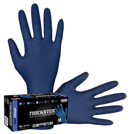 50-pk of Thickster PF Latex Disp. Gloves; M