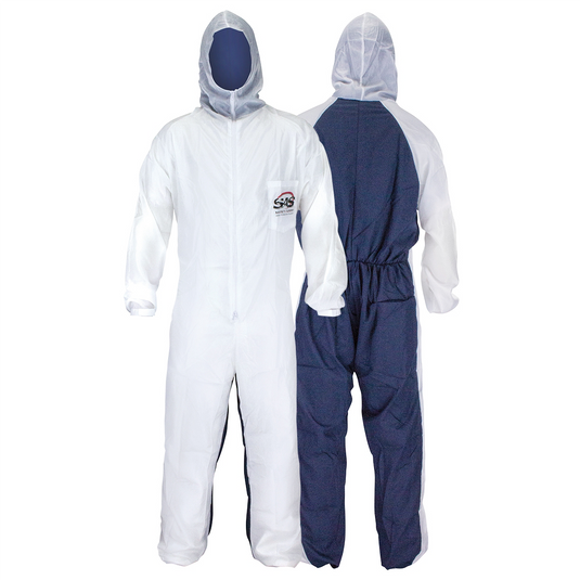 SAS Safety Moonsuit Nylon / Cotton Coveralls; XL