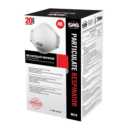 SAS Safety Box of 20 N95 Disp. Particulate Respirators