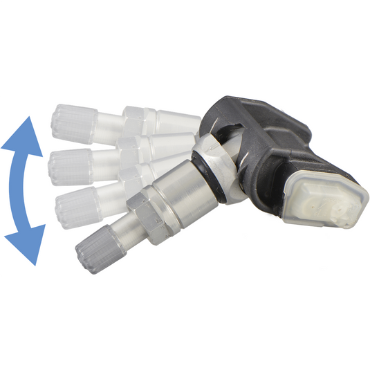 Schrader Programmable TPMS EZ-sensor with Adjutable Aluminum Clamp-in Valve and Aluminum Nut - 210 Bulk Pack