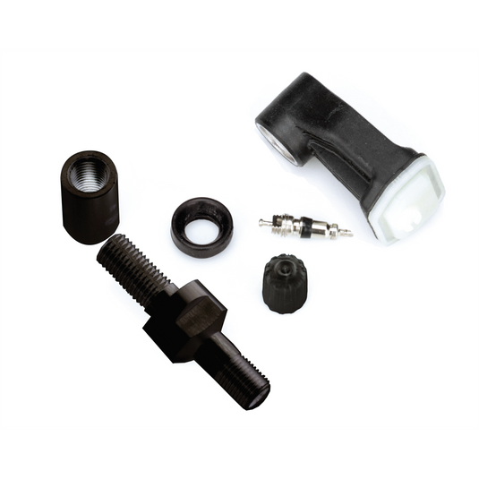 Schrader 90� Programmable EZ-sensor (Clamp-In; 314.9/315/433MHz) with Black Straight Valve