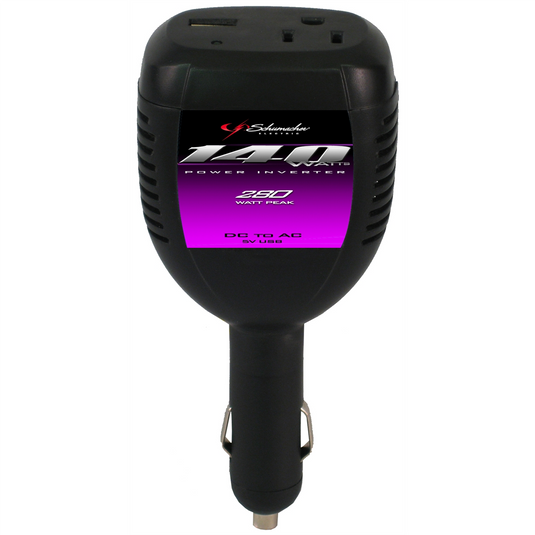 Schumacher Electric Inverter; 140 Watt w/ USB Port