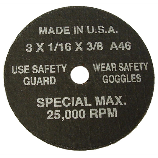 SG Tool Aid 5PK CUTOFF WHEEL 3"" X 1/16 X 3/8 5PK