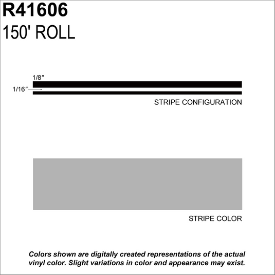 MS; 1/4"" X 150'; Silver Metallic
