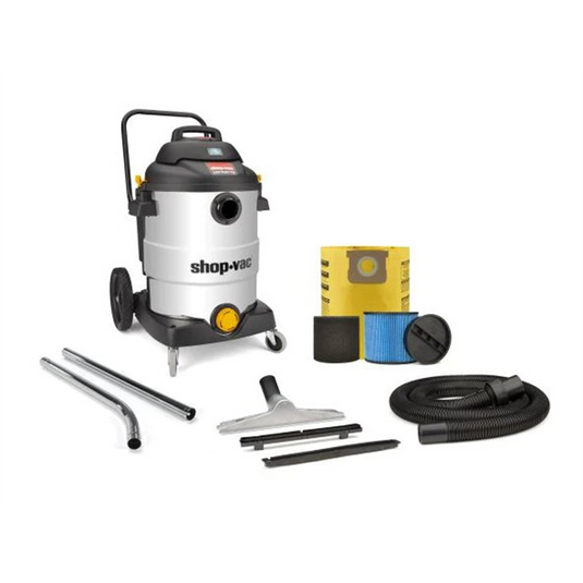 Shop Vac Shop-Vac&reg; 16 Gallon* 6.5 Peak HP** Stainless Steel Contractor Series Wet/Dry Vacuum with SVX2 Motor Technology