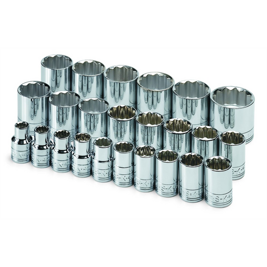 S K Hand Tools Set Skt 1/2dr Std 12pt Mt 24pc