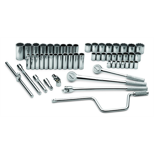 S K Hand Tools Set Skt 1/2dr 12pt Mt 54pc