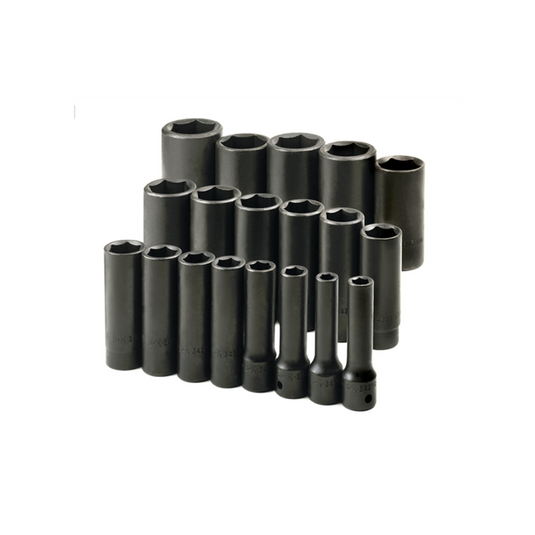S K Hand Tools SOC SET 1/2 IMP DEEP 19PC 3/8-1 1/2