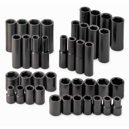 S K Hand Tools Socket Set Imp 3/8Dr 40 Pc. 6Pt