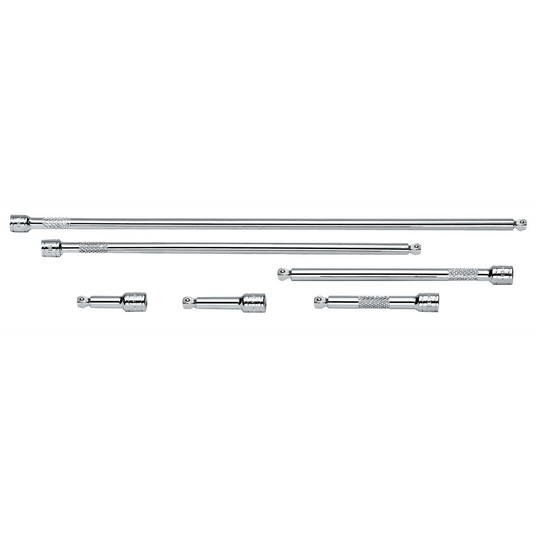 S K Hand Tools EXT SET 1/4DR 6PC WOBBLE