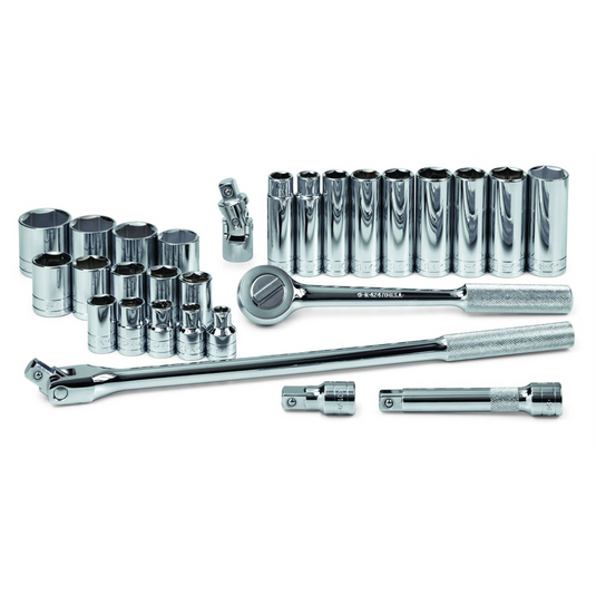 S K Hand Tools Set Skt 1/2dr Mix 6pt Fr 28pc