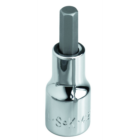 S K Hand Tools Skt Bit Chrm 1/4dr 7/64 Hex