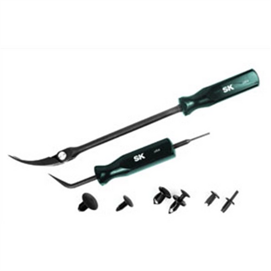 S K Hand Tools Plastic Body Clip and Rivet Removal Kit