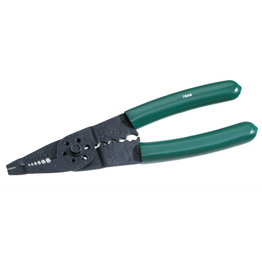 S K Hand Tools WIRE STRIPPER / CUTTER / CRIMPER 8IN.