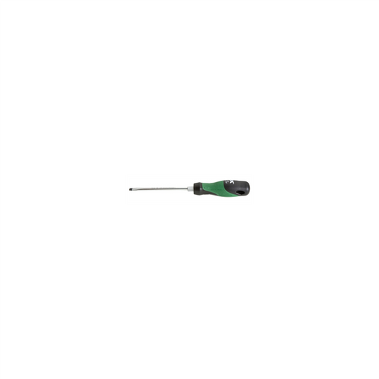 S K Hand Tools 7.87"" TRI-MOLDED KEYSTONE SLOTTED SCREWDRIVER W/HE