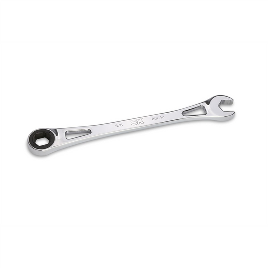 S K Hand Tools 5/8 X-FRAME RATCHETING WRENCH