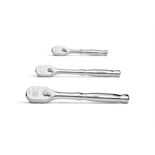 S K Hand Tools LP90 Teardrop Ratchet 3 pc set