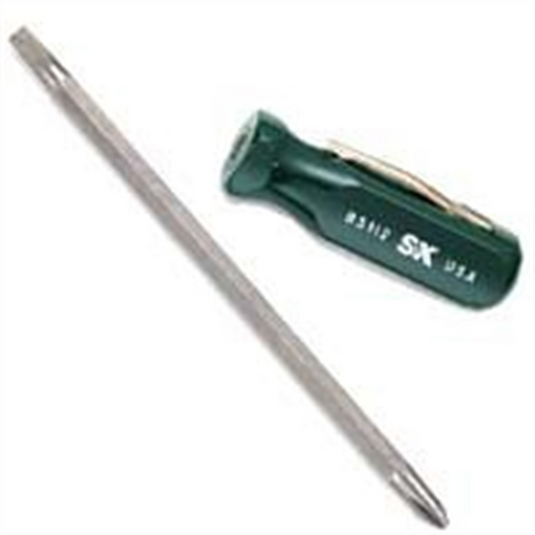 S K Hand Tools SCREWDRIVER 2 IN 1 POCKET STYLE SUREGRIP
