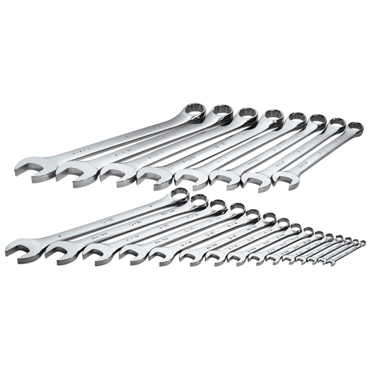 S K Hand Tools WRENCH SET COMBINATION 23 PC SAE HI POLISH
