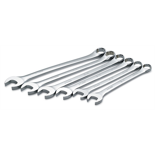 S K Hand Tools Set Wr Cb Rg Flpl 12pt Mt 6pc