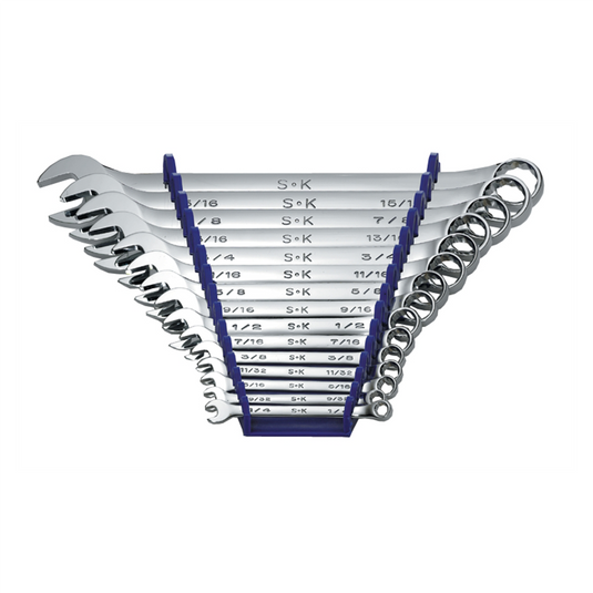 S K Hand Tools WRE SET STD LENGTH 1/4-1"" 15PC