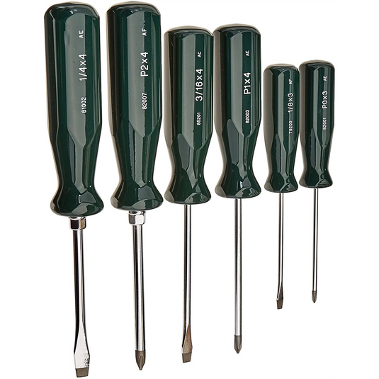 S K Hand Tools SureGrip 6 Pc Combi Screwdriver Set